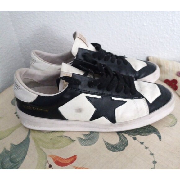 Golden Goose Stardan Made In Italy Black White Size 43 EU and 9 US Retail $615 - Picture 4 of 16